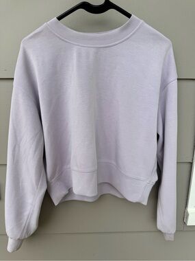 lululemon athletica Lavender Cropped Crewneck Sweatshirt